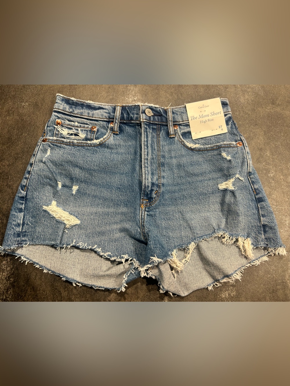Abercrombie High Rise Mom Short Curve Love 27/4